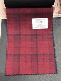 DM5137 DORMEUIL QUEEN Super100's Xadrez Vermelho[Tecido] HOSOI SYOJI Mais fotografias