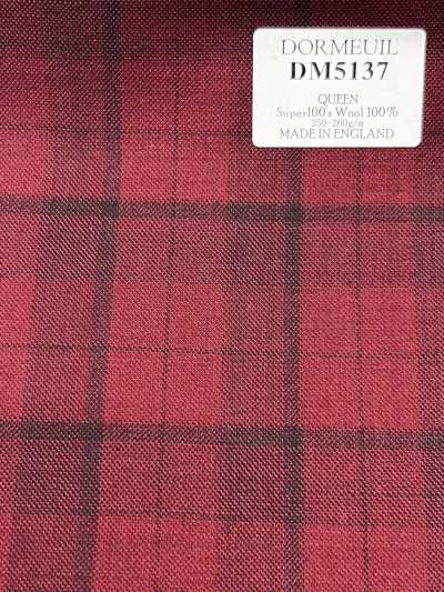 DM5137 DORMEUIL QUEEN Super100's Xadrez Vermelho