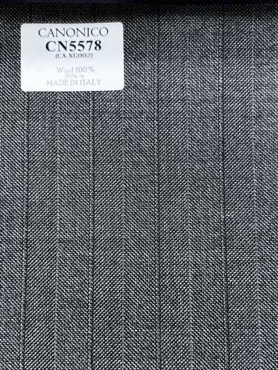 CN5578 CANONICO Super 110's Listrado cinza