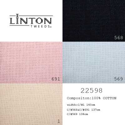 22598 Linton Tweed, Fabricado na Inglaterra, Tecido externo