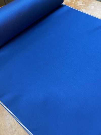 503 Seda para lapela de trama mista dupla face, azul, fabricada no Japão