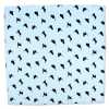 CF-CAT-SB Quadrado De Bolso Com Estampa De Seda Com Motivo De Gato Azul Celeste
