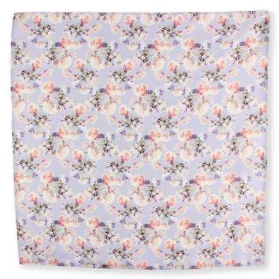CF-ROSE-PU Lenço estampado de seda Rosa Roxo