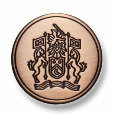 EX223 Botões de metal de fabricação japonesa para ternos e jaquetas, bronze