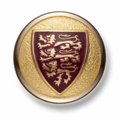 HS-222 Holland&Sherry Botões de metal para ternos e jaquetas, dourado
