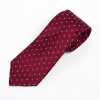 HVN-24 Gravata feita à mão com tecido VANNERS, padrão Paisley dot, vinho