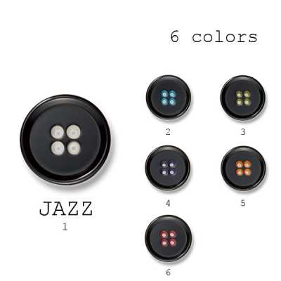 JAZZ Botão Tanuki-hole fabricado no Japão para ternos e jaquetas