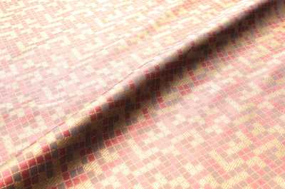 KS1001 [outlet] 100% Cupro Tingido, Fabricado Em Fujiyoshida, Mosaic Play