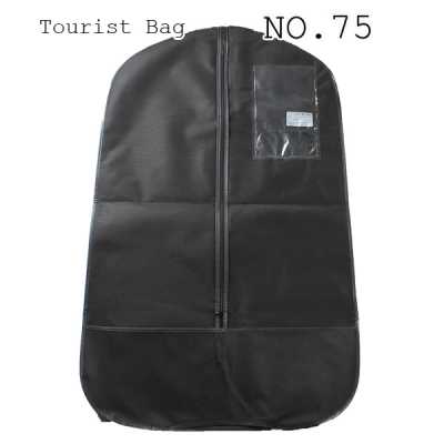 NO75 Saco para roupas não tecido de dupla face, dobrável ao meio