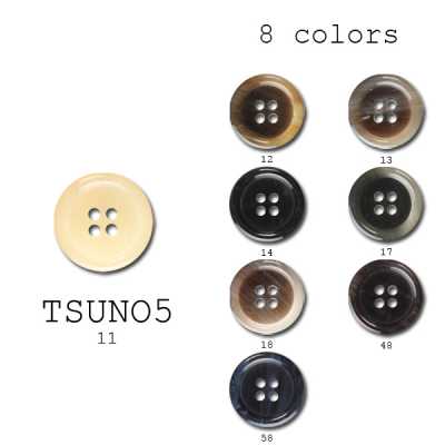 TSUNO 5 Botões de poliéster para ternos e jaquetas [Outlet]