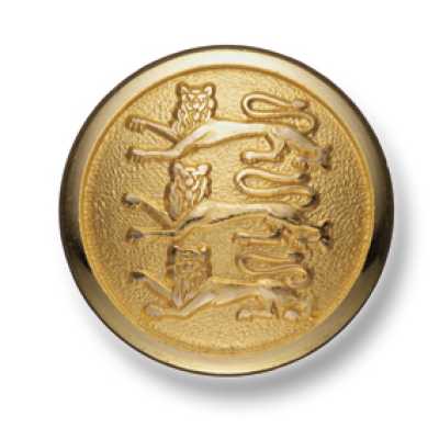 UK23 Botão de metal dourado Firmin&Sons para ternos e jaquetas