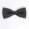 VBF-22 VANNERS Têxtil Usado Gravata Paisley Dot Preto