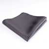 VCF-08 Lenço de bolso feito com tecido VANNERS, padronagem pied-de-poule, preto