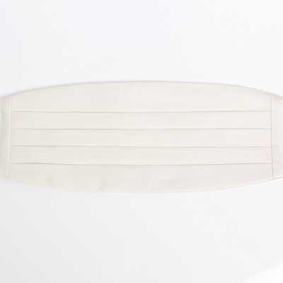 VCM-06 Faixa abdominal feita com tecido de seda VENNERS, sarja branca